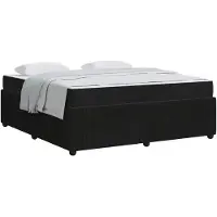 vidaXL Bedframe met matras Zwart 180 x 200 cm Stof