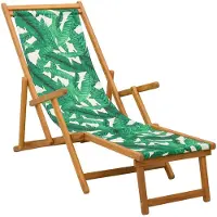 vidaXL Opklapbare ligbed, 3 standen, massief eucalyptus hout
