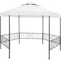 Syfax Tuinprieel 180 g/m² 323x275x265 cm wit