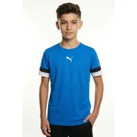 Puma Functioneel shirt 'TeamRISE' royal blue/koningsblauw / zwart / wit