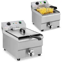 Royal Elektrische friteuse - 16 liter - aftapkraan - 230V