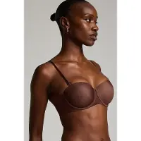 Hunkemoller Voorgevormde strapless beugel bh Jane Bruin Dames | Maat: 75B