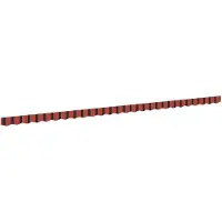 vidaXL vervangende markies volant Oranje en Zwart 580 x 20 cm