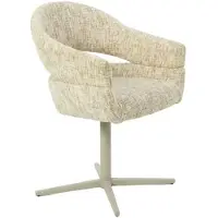 Giga Meubel Eetkamerstoel Milou - Taupe - Draaibaar - Set van 2