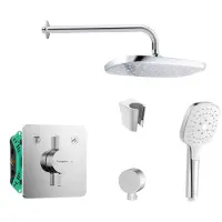 SANITINO - Doucheset met kraan en inbouwbehuizing Hansgrohe, accessoires kielle, chroom SANI21HKK006