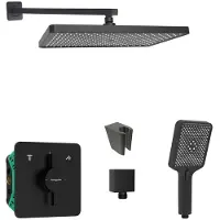 SANITINO - Doucheset met kraan en inbouwdeel Hansgrohe, Kielle accessoires, matzwart SANI21HKK405