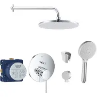 SANITINO - Doucheset met kraan en inbouwhuis Grohe, accessoires kielle, chroom SANI21GKK014