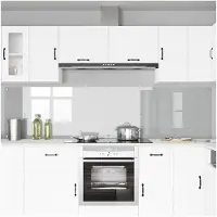 vidaXL Keukenachterwand 2 st Doorzichtig 120 x 60 cm gehard glas
