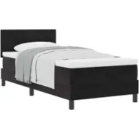 vidaXL Boxspring bed met hoofdeinde Zwart 80 x 200 cm Fluweel
