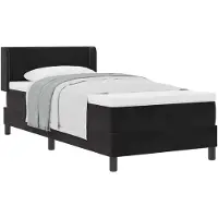 vidaXL Boxspring bed met hoofdeinde Zwart 200 x 80 cm Fluweel