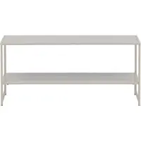QUVIO Bijzettafel Beige - Scandinavisch Design - Extra Opbergruimte