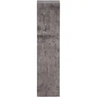 QUVIO Cato Bijzettafel zuil - Industrieel Design - Betonnen Look - Grijs MDF