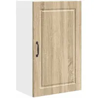 vidaXL Wandkast PORTO Sonoma Eik 50 x 31 x 80 cm Bewerkt hout