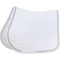 Kentucky Horsewear Horsewear - Zadeldek - Zadeldoek glitter rope jumping wit/wit