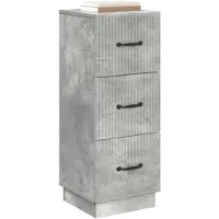 vidaXL Ladekast Betongrijs 33 x 34,5 x 87 cm Bewerkt hout