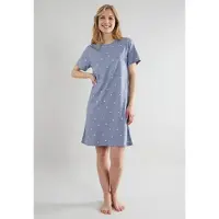 Tom Tailor Nachthemd duifblauw / wit