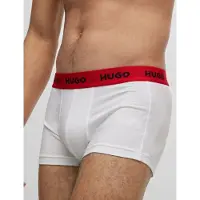 HUGO Boxershorts beige / rood / zwart