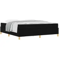 vidaXL Bedframe Zwart 180 x 200 cm Stof
