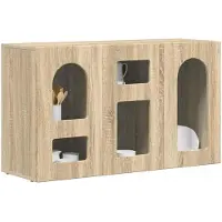 vidaXL Dressoir ELST, Sonoma-eikenhout, 100 x 35 x 59 cm, houtvezel