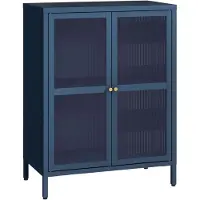 En.casa Sideboard Säkylä dressoir 84x64x35 cm marineblauw []