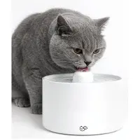 Jake and Jacky Keramische Drinkfontein Kat en Hond - Waterfontein Keramiek - Waterdispenser - Waterbak - Drinkbak - Fluisterstil - Incl. Filter - 2L