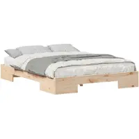 vidaXL Bedframe Bruin 150 x 200 cm