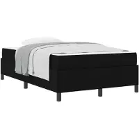 vidaXL Boxspring bed Zwart 120 x 190 cm Stof