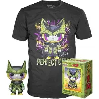 Funko POP! Dragon Ball Z Verzamelfiguur & Tshirt Set -S- POP! & Tee Box Perfect Cell Zwart