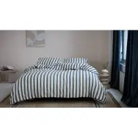 Beddinghouse Dekbedovertrek Jamie Blauw Flanel-260 x 200 / 220 cm | Extra Breed