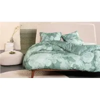 Essenza Dekbedovertrek Eunice Dusty Teal Satijn-260 x 200 / 220 cm | Extra Breed