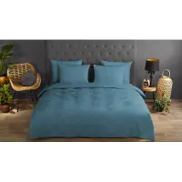 Good Morning Dekbedovertrek Percale-Katoen Verkoelend - Blauw 200 x