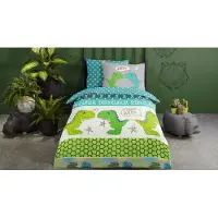 Good Morning Dekbedovertrek Dinosaur Multi Katoen-140 x 200 / 220 cm | 1-Persoons