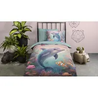 Muller Textil Good Morning Kinderdekbedovertrek "Baya" - Multi - (140x220 cm) - 100% Katoen