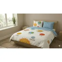 Good Morning Kinder Dekbedovertrek Katoen Renforcé Astra - white 140x200/220cm