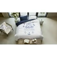 Rivièra Maison Dekbedovertrek Sail Away Blauw 200x200/220 cm