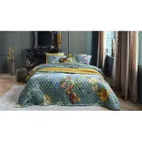 Beddinghouse Sprei Partout des Fleurs Green-260 x 260 cm