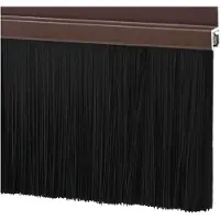 vidaXL Zelfklevende Deurborstels 2 st Bruin 100 cm Aluminiumlegering
