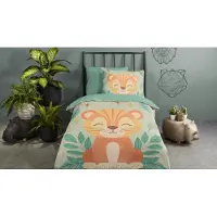 Pure Kinder Dekbedovertrek Microvezel Thijn - green 140x200/220cm