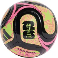 Adidas WK 2026 Trionda Club Voetbal Maat 5 Zwart Geel Roze