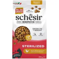 Schesir Monoproteïne Promo Kattenvoer Droog Sterilized Kip 400 gr