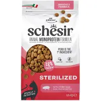 Schesir 6x Monoproteïne Promo Kattenvoer Droog Sterilized Ham 1,5 kg