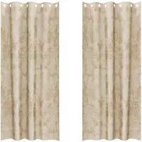 vidaXL Velvet Gordijnen 2 st Crème 225 x 140 cm Fluweel