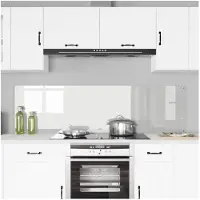 vidaXL Keukenachterwand 2 st Transparant 90 x 50 cm gehard glas
