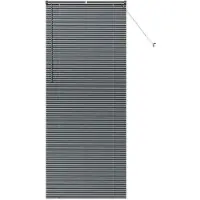 vidaXL Venetiaanse jaloezie Donkergrijs 220 x 95 cm 25 mm Aluminium