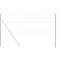 vidaXL Grond Fix Gelast Draadhek 25 x 1 m Gegalvaniseerd staal Mesh