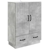 vidaXL Dressoir met lade Betongrijs 66 x 34,5 x 92 cm Bewerkt hout