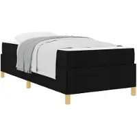vidaXL Bedframe Zwart 90 x 190 cm Stof