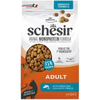 Schesir 6x Monoproteïne Kattenvoer Droog Vis 1,5 kg