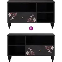 vidaXL Opbergkasten Multikleur 80 x 33,5 x 46 cm Massief Mango Hout