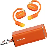 Openrock - X Orange - Draadloze Open-Ear Hoofdtelefoon - Bluetooth - Lange batterij - Ruisonderdrukking - draadloos - TubeBass Technologie